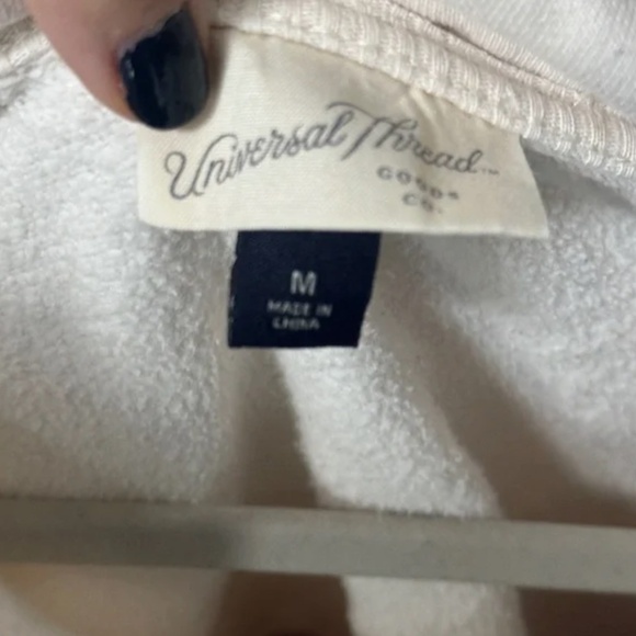 Universal Thread Colorblock Quarter Zip Sweatshirt Size Medium M Yellow Pink - Picture 4 of 4